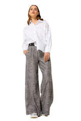 SLEEVE EFFECT COTTON SHIRT