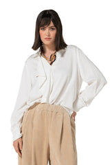 JABOT DETAIL FLOWING BLOUSE