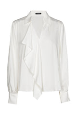 JABOT DETAIL FLOWING BLOUSE