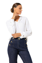 CUFF DETAIL LOOSE TOP