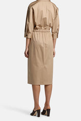 PALGIO BEIGE SHIRT DRESS