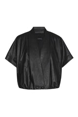 VEGAN LEATHER ELEGANT BOMBER