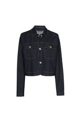 DENIM DRESSY SHORT JACKET