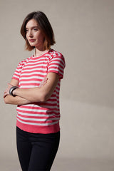 SAILOR STRIPE ROUND NECK T-SHIRT