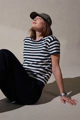 SAILOR STRIPE ROUND NECK T-SHIRT