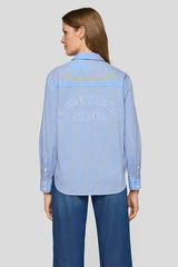 EMBROIDERED BACK STRIPED SHIRT