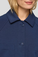 LARGE POCKETS TURN-DOWN COLLAR SHORT JACKET