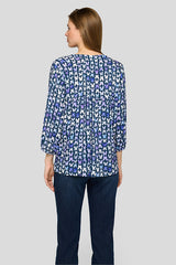 COLORFUL BUTTERFLY PATTERN BLOUSE