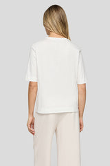 GLITTERY FRONT DESIGN 3/4 SLEEVES T-SHIRT