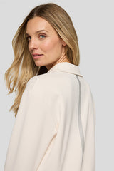 POLO COLLAR RHINESTONE DETAILS T-SHIRT