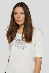 SPARKLING FRONT PRINT T-SHIRT