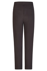 BLACK ZIPPERED POCKETS DRAWSTRING TROUSERS