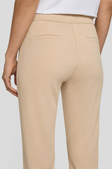 BROWN ZIPPERED POCKETS DRAWSTRING TROUSERS