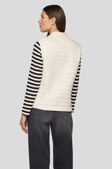 DRAWSTRING COLLAR QUILTED VEST