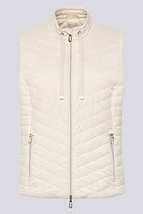 DRAWSTRING COLLAR QUILTED VEST