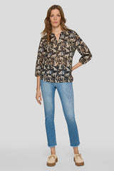 EXOTIC ALL-OVER DESIGN BLOUSE