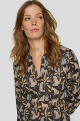 EXOTIC ALL-OVER DESIGN BLOUSE