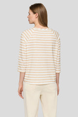 FRONT DESIGN STRIPED T-SHIRT