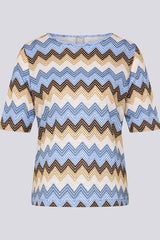 GRAPHIC ZIGZAG DESIGN T-SHIRT