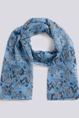 EXOTIC ALL-OVER PRINT LIGHTWEIGHT SCARF