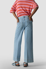 CREASED WIDE-LEG JEANS