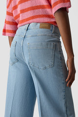 CREASED WIDE-LEG JEANS