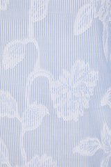 LIGHT BLUE FLORAL LONG SLEEVE BLOUSE
