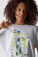 LARGE PRINT MOTIF T-SHIRT