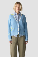 COLLEGE DETAILS CARDIGAN