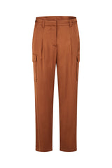 BROWN STRAIGHT CARGO TROUSERS