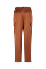 BROWN STRAIGHT CARGO TROUSERS