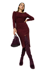 LUREX COMFORTABLE FITTED DRESS