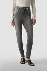 GREY DENIM SKINNY JEANS