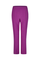 PURPLE CROPPED STRAIGHT LEG TROUSERS