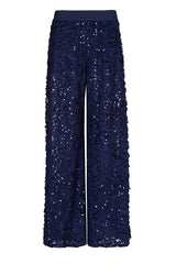 SEQUINS PALAZZO TROUSERS