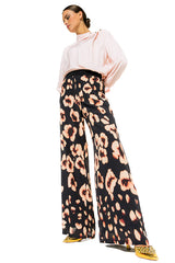 ELASTIC WAIST PALAZZO TROUSERS
