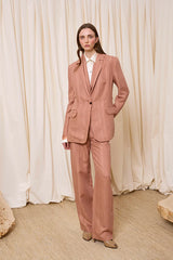 PINK LINEN BLAZER