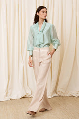 BEIGE LINEN TROUSERS