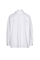 COLLAR EFFECT OVERSIZED COTTON SHIRT