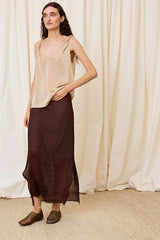 GOLD CONTRAST STRAP TOP