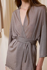SILVER KIMONO CARDIGAN