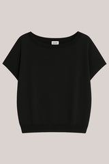 OVERSIZED SHORT-SLEEVE SWEATER