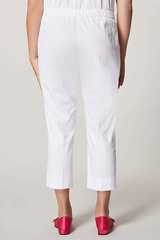 RECITA STRETCH SATIN CROPPED TROUSERS