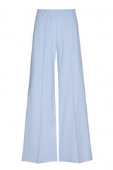 BLUE COTTON PALAZZO TROUSERS