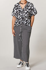 SALA FLORAL PRINT COTTON MUSLIN PONCHO