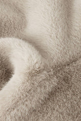 BEIGE FAUX FUR JACKET