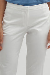 PICOLINO87 WHITE STRAIGHT TROUSER