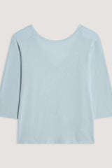 AQUA BLUE SHORT-SLEEVE PULLOVER