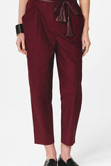 BURGUNDY RED CHINO TROUSERS