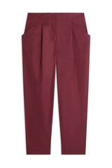 BURGUNDY RED CHINO TROUSERS